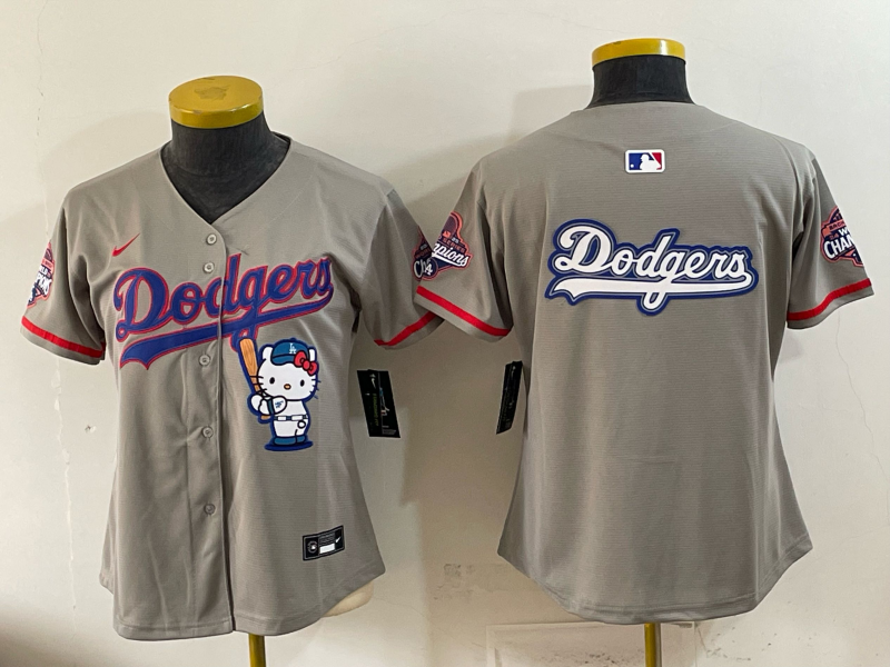 women Los Angeles Dodgers blank grey Game 2026 Nike MLB Jersey 053004